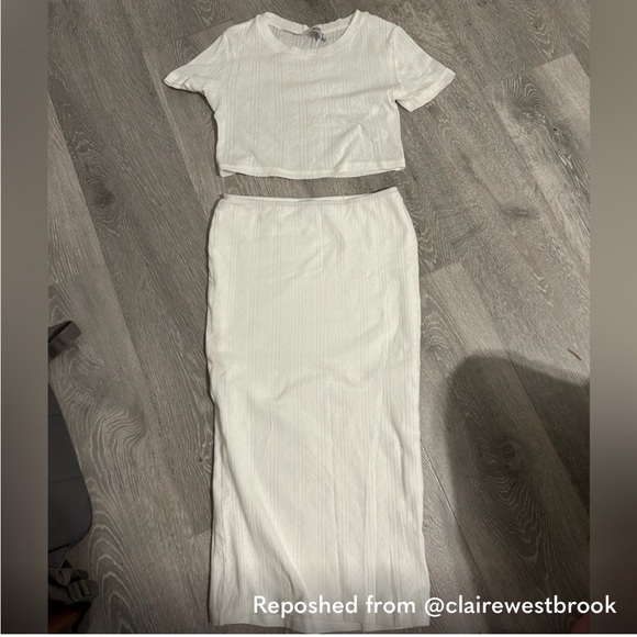 Princess Polly KEIGHLEY SET White Sz 2 - Picture 4 of 7